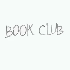 Free book club clipart black and white reading book club words